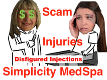 Photo #3. Complaint-review: Debra Tri ARNP - Simplicity Medspa at Square One Building SCAM.
